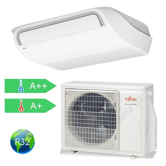 FUJITSU ABYG18KRTA/AOYG18KBTB (kültéri + beltéri egység+UTY-RCRYZ1 ) mennyezeti split klíma 5,2 kW, R32, invert, hősziv