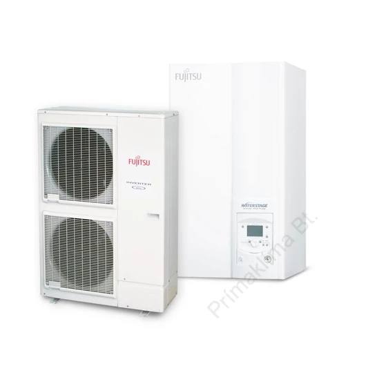FUJITSU WSYK160DG9/WOYK112LCTA (hidraulikus egység+kültéri egység) Waterstage HP levegő-víz hőszivattyú "V2" (RVS21-F) 10,8 kW,400V, R410 A