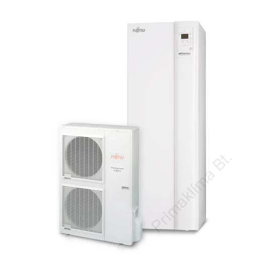 FUJITSU WGYG140DG6/WOYG112LHT (hidraulikus egység+kültéri egység) Waterstage HPDUO levegő-víz hőszivattyú "V2" 10,8 kW,230V, R410 A