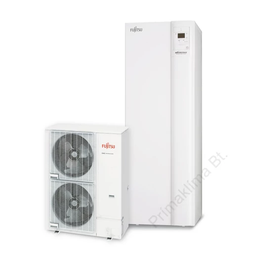 FUJITSU WGYK160DG9/WOYK160LCTA (hidraulikus egység+kültéri egység) Waterstage HPDUO levegő-víz hőszivattyú"V2" ( beépített 190 literes HMV tartállyal) 15,17 kW,400V, R410 A