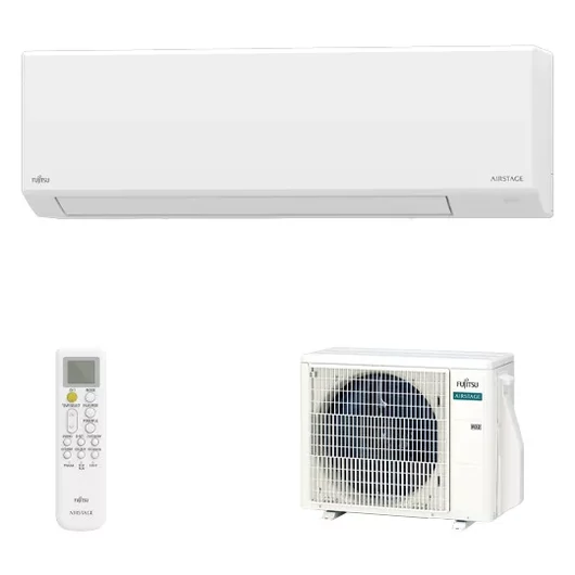 FUJITSU AIRSTAGE ASEH12KLTA/AOEH12KLTA Oldalfali split klíma készlet 3,4 kW Hősz. Inver. R32